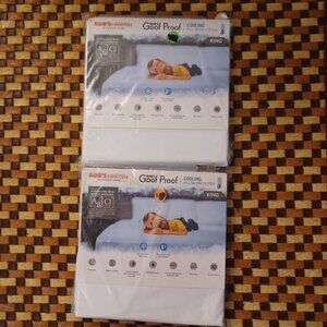 NWT - SET OF 2 -  Bob’s Furniture - Bob’s Cooling Pillow Protector King Size